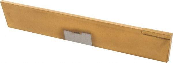 Made in USA - 1/8 Inch Wide x 3/4 Inch High x 5 Inch Long, Tapered Blade, Cutoff Blade - C6 Grade, TiN Coated - Exact Tool & Supply