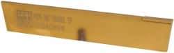 Made in USA - 3/16 Inch Wide x 1-1/8 Inch High x 6-1/2 Inch Long, Tapered Blade, Cutoff Blade - C6 Grade, TiN Coated - Exact Tool & Supply