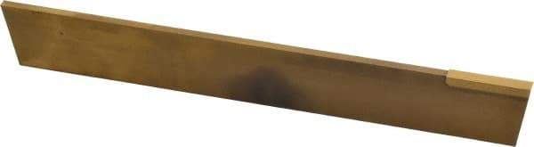Made in USA - 1/8 Inch Wide x 11/16 Inch High x 4-5/16 Inch Long, Tapered Blade, Cutoff Blade - C6 Grade, TiN Coated - Exact Tool & Supply