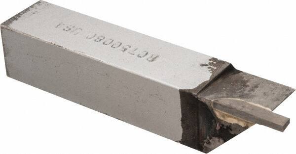 Accupro - 3/4 x 3/4" Shank, Cutoff & Grooving Single Point Tool Bit - RC-750080, Grade Micrograin - Exact Tool & Supply