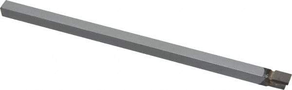 Accupro - 1/4 x 1/4" Shank, Square Nose Single Point Tool Bit - C-250, Grade Micrograin - Exact Tool & Supply