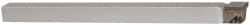 Accupro - 3/8 x 3/8" Shank, Square Nose Single Point Tool Bit - C-375, Grade Micrograin - Exact Tool & Supply