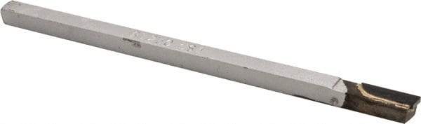 Accupro - 1/4 x 1/4" Shank, Turning Single Point Tool Bit - RT-250, Grade Micrograin - Exact Tool & Supply