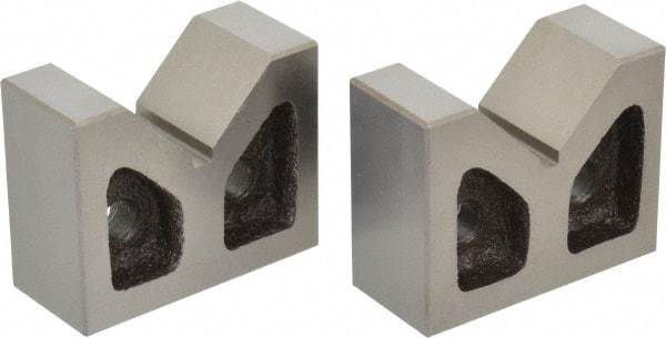 SPI - 1-3/4" Max Capacity, 90° Angle, Cast Iron V-Block - 3" Long x 1-5/16" Wide x 2-3/8" High, Sold as Matched Pair - Exact Tool & Supply