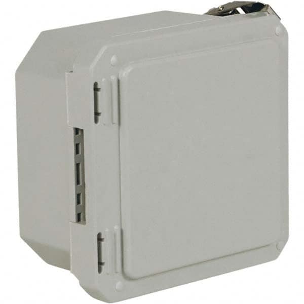 Wiegmann - NEMA 4X Fiberglass Standard Enclosure with Continuous Hinge Cover - Exact Tool & Supply