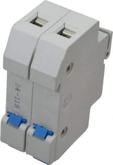 Ferraz Shawmut - 2 Pole, 600 VAC/VDC, 30 Amp, DIN Rail Mount Fuse Holder - Compatible with CC Class, 1.38 Inch Wide Fuse - Exact Tool & Supply