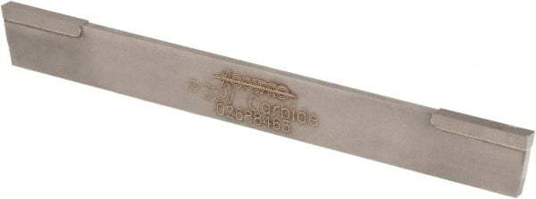 Accupro - 1/8 Inch Wide x 1/2 Inch High x 4-1/2 Inch Long, Parallel Blade, Cutoff Blade - Micrograin Grade, Bright Finish - Exact Tool & Supply