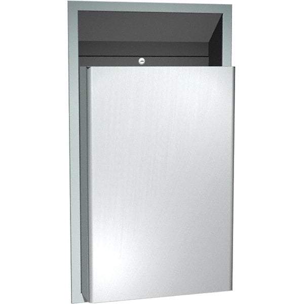 ASI-American Specialties, Inc. - Feminine Hygiene Product Receptacles Material: Stainless Steel Color: Silver - Exact Tool & Supply
