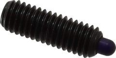 Gibraltar - 3/8-16, 1-1/8" Thread Length, 3/16" Plunger Projection, Steel Threaded Spring Plunger - 0.186" Max Plunger Diam, 1-1/8" Plunger Length, 5.5 Lb Init End Force, 14.5 Lb Final End Force, 3/16" Hex - Exact Tool & Supply
