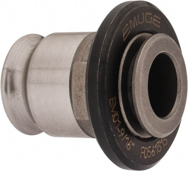 Emuge - 0.429" Tap Shank Diam, 0.322" Tap Square Size, 9/16" Tap, #1 Tapping Adapter - 0.28" Projection, 1.12" OAL, 3/4" Shank OD, Through Coolant, Series EM01 - Exact Tool & Supply