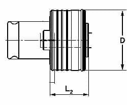 Emuge - 0.194" Tap Shank Diam, 0.152" Tap Square Size, #10 Tap, #1 Tapping Adapter - Exact Tool & Supply