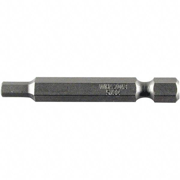 Wiha - 2.5mm Hex Power Bit - 1/4" Drive, 50mm OAL - Exact Tool & Supply