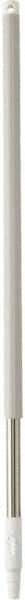 Vikan - 39-1/2 x 1-1/4" Stainless Steel Squeegee Handle - European Threaded Connection, White - Exact Tool & Supply