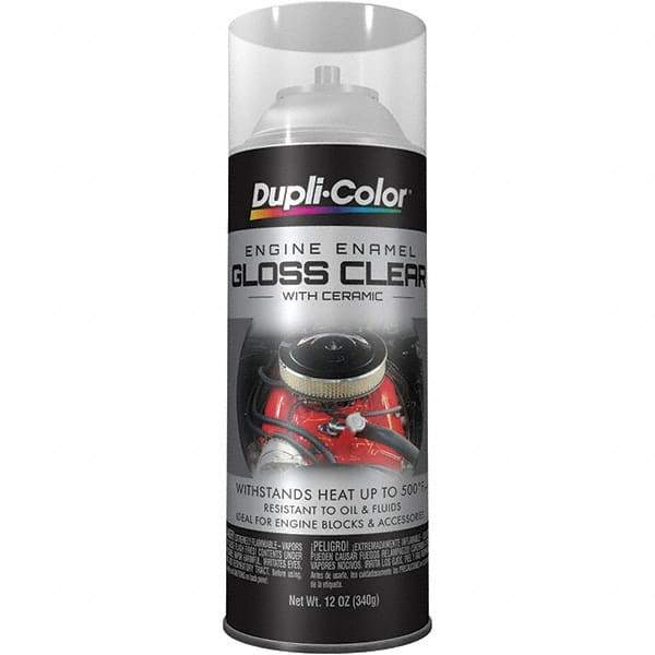 Krylon - 12 oz Clear Automotive Heat Resistant Paint - High Gloss Finish, Comes in Aerosol Can - Exact Tool & Supply