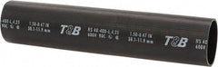 Thomas & Betts - 8" Long, 3:1, Polyolefin Heat Shrink Electrical Tubing - Black - Exact Tool & Supply