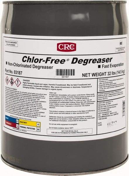 CRC - 5 Gal Bucket Cleaner/Degreaser - Liquid, Unscented - Exact Tool & Supply