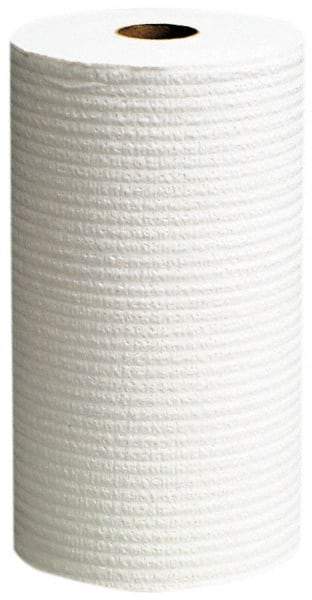 WypAll - X60 Dry Shop Towel/Industrial Wipes - Small Roll, 13-3/8" x 9-3/4" Sheet Size, White - Exact Tool & Supply