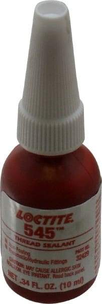 Loctite - 10 mL Bottle, Purple, Liquid Thread Sealant - Series 545, 24 hr Full Cure Time, Hand Tool Removal - Exact Tool & Supply