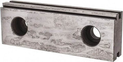 Kurt - 1 Piece Vise Jaw Plate - Steel, 3.969" Long, 0.672" Wide, 1.374" High - Exact Tool & Supply
