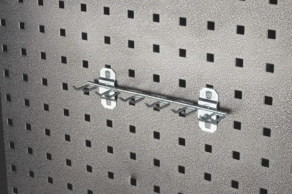 Triton - 1-13/32" Long Multi-Prong Tool/Wrench Holder Pegboard Hook - 1-1/2" Projection, Steel - Exact Tool & Supply