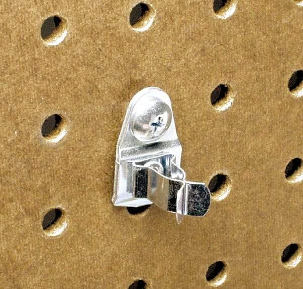 Triton - Extended Spring Clip Pegboard Hook - 7/8" Projection, Steel - Exact Tool & Supply