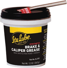 CRC - 12 oz Tub Synthetic High Temperature Grease - Black, High Temperature, 450°F Max Temp, NLGIG 2, - Exact Tool & Supply