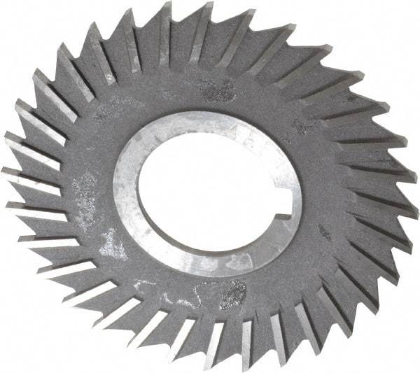 Value Collection - 3" Blade Diam x 3/32" Blade Thickness, 1" Hole, 32 Teeth, High Speed Steel Side Chip Saw - Straight Tooth, Arbor Connection, Uncoated - Exact Tool & Supply