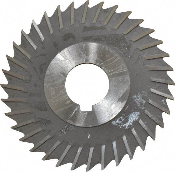 Value Collection - 4" Blade Diam x 3/32" Blade Thickness, 1" Hole, 36 Teeth, High Speed Steel Side Chip Saw - Straight Tooth, Arbor Connection, Uncoated - Exact Tool & Supply