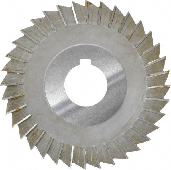 Value Collection - 5" Blade Diam x 1/8" Blade Thickness, 1-1/4" Hole, 40 Teeth, High Speed Steel Side Chip Saw - Straight Tooth, Arbor Connection, Uncoated - Exact Tool & Supply