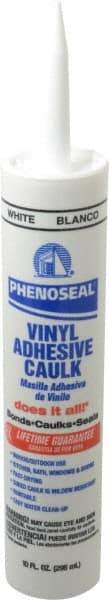 DAP - 10.01 oz Cartridge White Acrylic & Latex Caulk - 180°F Max Operating Temp, 30 min Tack Free Dry Time - Exact Tool & Supply
