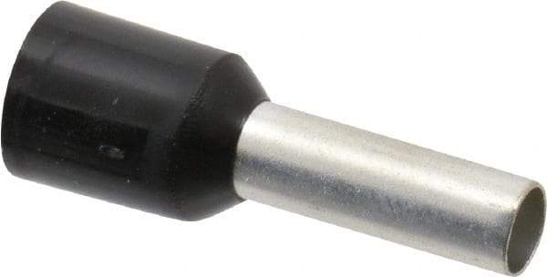 ACI - 10 AWG, Partially Insulated, Crimp Electrical Wire Ferrule - 12mm Long x 3.9mm Diameter Pin, 20mm Overall Length - Exact Tool & Supply