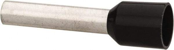 ACI - 10 AWG, Partially Insulated, Crimp Electrical Wire Ferrule - 18mm Long x 3.9mm Diameter Pin, 26mm Overall Length - Exact Tool & Supply
