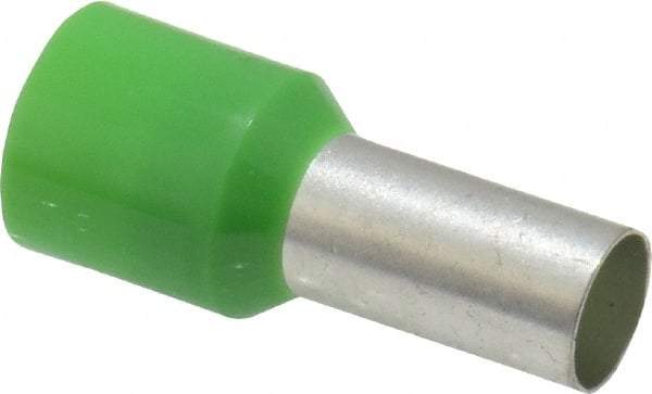 ACI - 6 AWG, Partially Insulated, Crimp Electrical Wire Ferrule - 12mm Long x 6.2mm Diameter Pin, 22.2mm Overall Length - Exact Tool & Supply