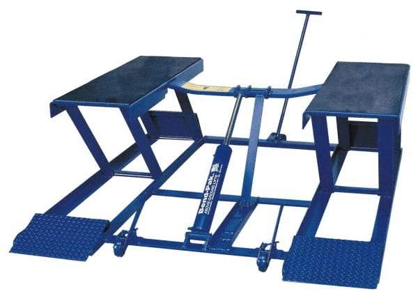Bend-Pak - 6,000 Lb Portable Low Rise Pad Automotive Lift - 26' Max Height, 110/220 Volt, Steel - Exact Tool & Supply