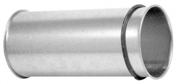 Made in USA - 8" ID Galvanized Duct Adjustable Nipple - 11" Long, 22 Gage - Exact Tool & Supply