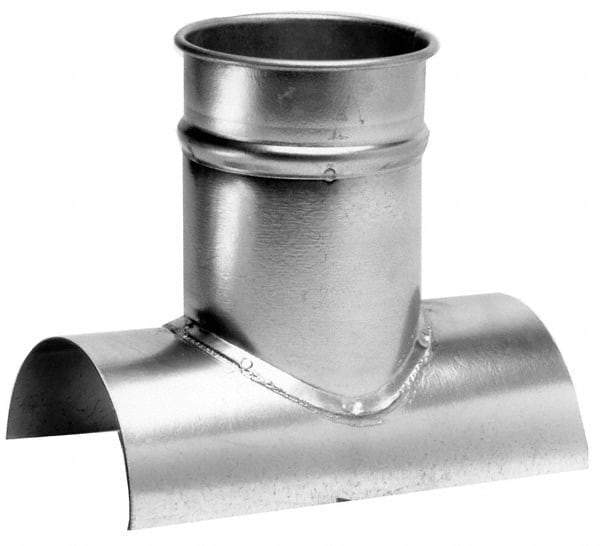Made in USA - 8-8" ID Galvanized Duct Tap-In - 10" Long, 24 to 20 Gage - Exact Tool & Supply
