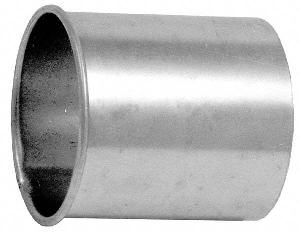 Made in USA - 8" ID Galvanized Duct Adapter - 4" Long, 22 Gage - Exact Tool & Supply