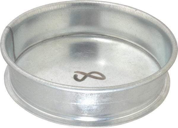 Made in USA - 8" ID Galvanized Duct End Cap - 2" Long, 22 Gage - Exact Tool & Supply