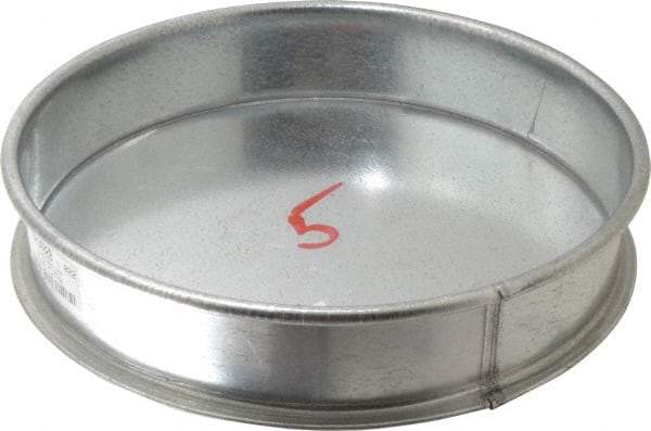 Made in USA - 10" ID Galvanized Duct End Cap - 2" Long, 22 Gage - Exact Tool & Supply