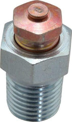 LDI Industries - 1/4-18 Thread, 1 to 5 psi Relief Pressure, Steel, Relief Vent - 1-1/8" High, 15.75mm Hex Flats Diam - Exact Tool & Supply