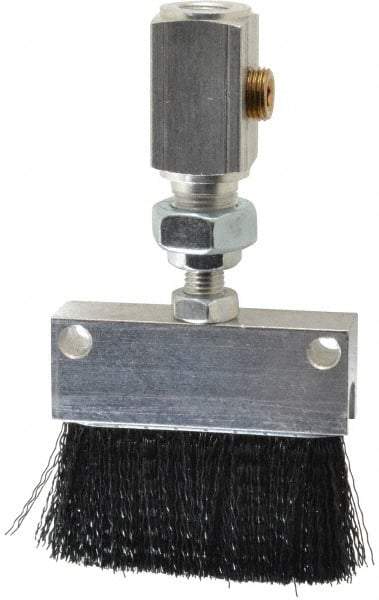 LDI Industries - 2-1/4" Long Brush, 2-1/4" Width/Diam, PTF Thread Oil Reservoir Lubrication Brushes - 1-5/32" Bristle Length, 250°F, 3" Length Under Mounting Thread, Straight Shank - Exact Tool & Supply