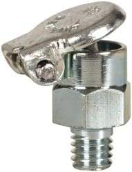 Gits - 10-32 Thread, Steel, Zinc Plated, Threaded One Piece, Straight Oil Hole Cover - 3/4" Drive Diam, 3/16" Drive Length, 9/16" Overall Height, 3/16" Thread Length, UNF Thread - Exact Tool & Supply