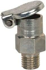 Gits - 1/4-32 Thread, Steel, Zinc Plated, Threaded One Piece, Straight Oil Hole Cover - 3/4" Drive Diam, 1/4" Drive Length, 3/4" Overall Height, 1/4" Thread Length, UNEF Thread - Exact Tool & Supply