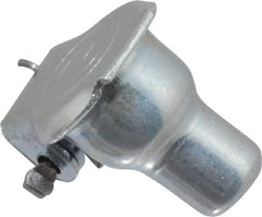 Gits - Steel, Zinc Plated, Shoulder Drive One Piece, Straight Oil Hole Cover - 0.190-0.193" Drive Diam, 3/16" Drive-In Hole Diam, 7/32" Drive Length, 15/32" Overall Height - Exact Tool & Supply