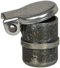 Gits - Steel, Zinc Plated, Beaded Drive One Piece, Straight Oil Hole Cover - 0.378-0.380" Drive Diam, 3/8" Drive-In Hole Diam, 7/32" Drive Length, 17/32" Overall Height - Exact Tool & Supply