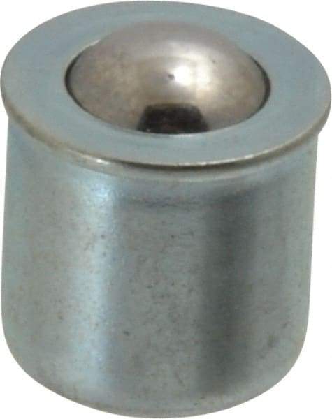 Gits - Steel, Zinc Plated, Plain Drive One Piece, Ball Valve Oil Hole Cover - 0378-0.380" Drive Diam, 3/8" Drive-In Hole Diam, 3/8" Drive Length, 15/32" Overall Height - Exact Tool & Supply