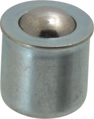Gits - Steel, Zinc Plated, Plain Drive One Piece, Ball Valve Oil Hole Cover - 0378-0.380" Drive Diam, 3/8" Drive-In Hole Diam, 3/8" Drive Length, 15/32" Overall Height - Exact Tool & Supply