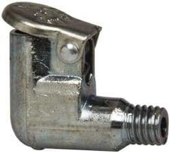 Gits - 10-32 Thread, Die Cast Zinc, Zinc Plated, Threaded One Piece, Elbow Oil Hole Cover - 5/32" Drive Diam, 3/4" Drive Length, 19/32" Overall Height, 5/32" Thread Length, UNF Thread - Exact Tool & Supply