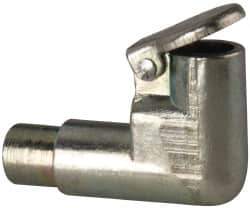 Gits - Die Cast Zinc, Zinc Plated, Plain Drive One Piece, Elbow Oil Hole Cover - 0.253-0.255" Drive Diam, 1/4" Drive-In Hole Diam, 1/4" Drive Length, 11/16" Overall Height - Exact Tool & Supply