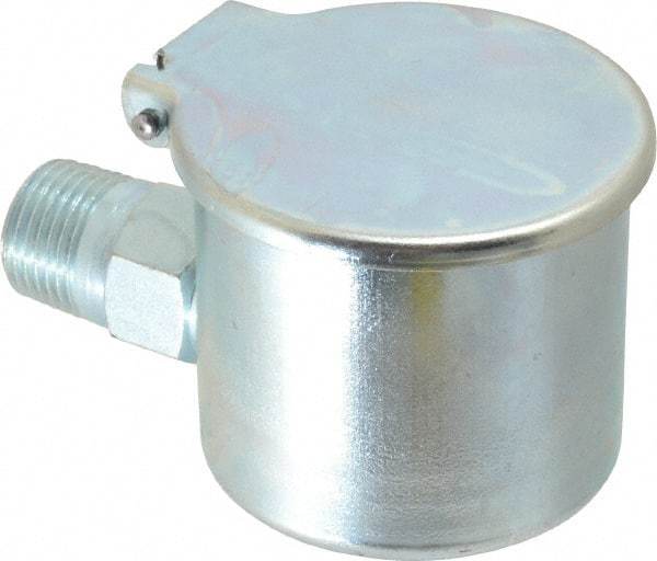 Gits - 1/2-14 Thread, Steel, Zinc Plated, Threaded One Piece, Elbow Oil Hole Cover - 4" Drive Diam, 9/16" Drive Length, 2-1/16" Overall Height, 9/16" Thread Length, NPT Thread - Exact Tool & Supply